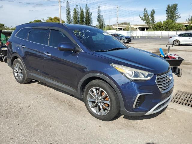 KM8SM4HF5HU169380 - 2017 HYUNDAI SANTA FE SE BLUE photo 4