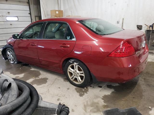 1HGCM56727A166500 - 2007 HONDA ACCORD EX BURGUNDY photo 2