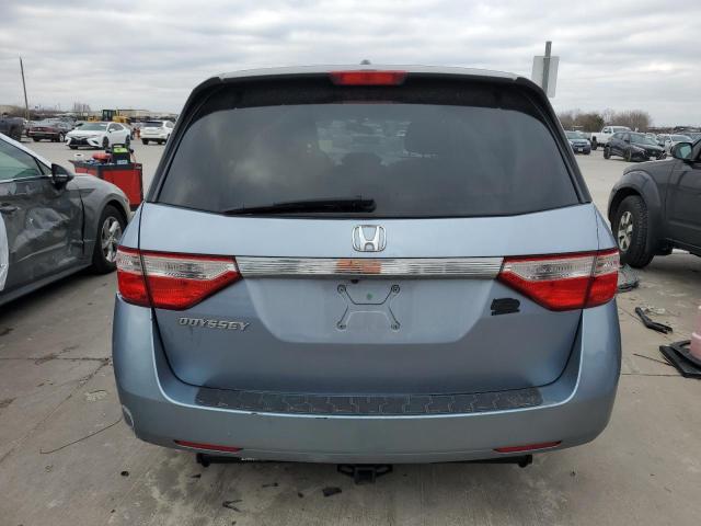 5FNRL5H68CB075507 - 2012 HONDA ODYSSEY EXL BLUE photo 6