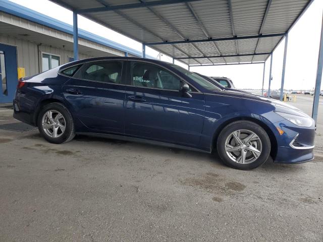 5NPEG4JA0MH128263 - 2021 HYUNDAI SONATA SE BLUE photo 4