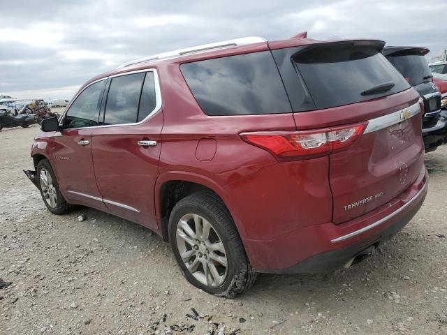 1GNEVJKWXKJ179022 - 2019 CHEVROLET TRAVERSE HIGH COUNTRY RED photo 2