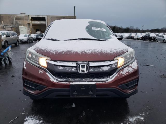 5J6RM4H3XFL090261 - 2015 HONDA CR-V LX BURGUNDY photo 5