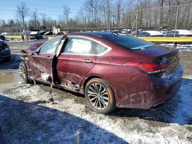 KMHGN4JE4FU103128 - 2015 HYUNDAI GENESIS 3.8L BURGUNDY photo 2