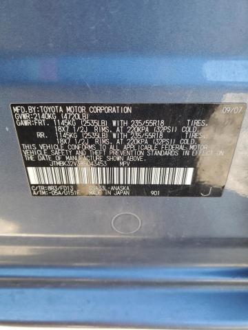 JTMBK32V385043453 - 2008 TOYOTA RAV4 SPORT BLUE photo 12