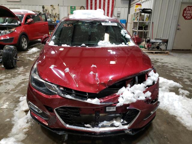 1G1BG5SM4G7239983 - 2016 CHEVROLET CRUZE PREMIER RED photo 5