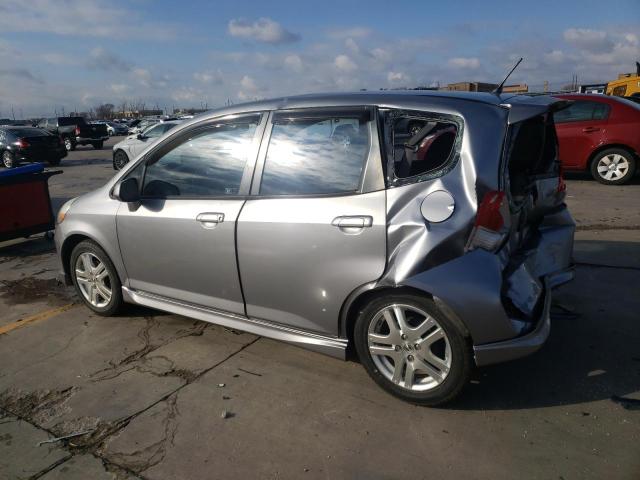 JHMGD37608S011416 - 2008 HONDA FIT SPORT SILVER photo 2