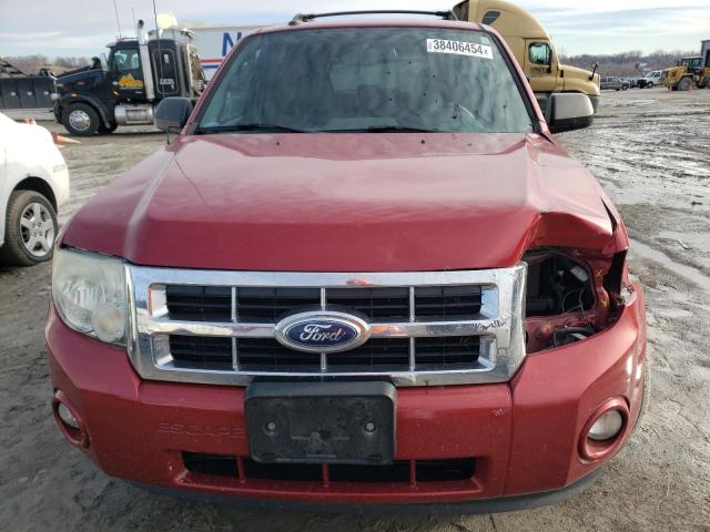 1FMCU0DG2CKB31086 - 2012 FORD ESCAPE XLT RED photo 5