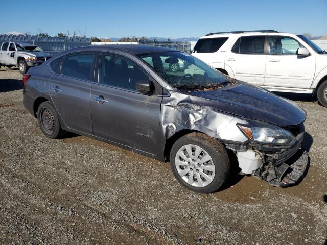 3N1AB7AP4HY310983 - 2017 NISSAN SENTRA S GRAY photo 4