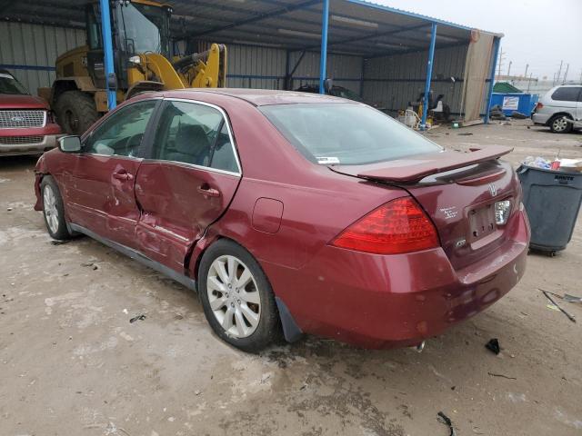 1HGCM66366A071651 - 2006 HONDA ACCORD LX RED photo 2