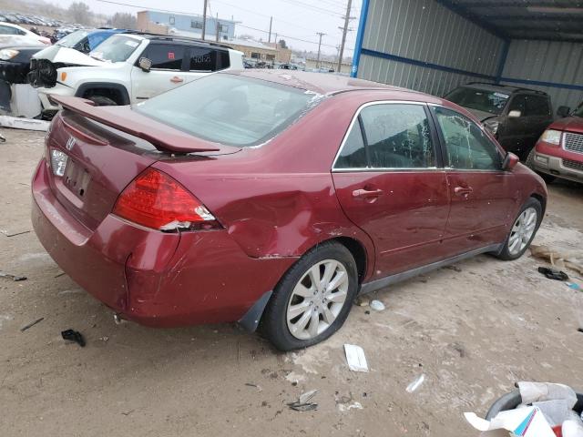 1HGCM66366A071651 - 2006 HONDA ACCORD LX RED photo 3