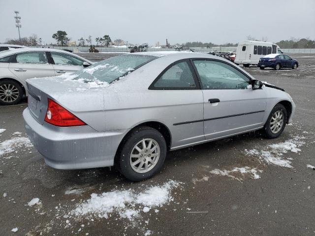 1HGEM22755L012300 - 2005 HONDA CIVIC HX SILVER photo 3