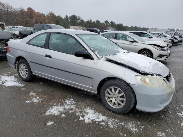 1HGEM22755L012300 - 2005 HONDA CIVIC HX SILVER photo 4