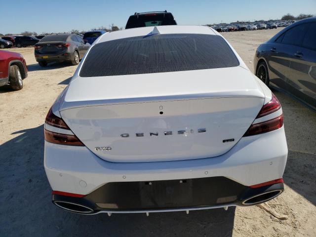 KMTG54TE2NU098674 - 2022 GENESIS G70 BASE WHITE photo 6