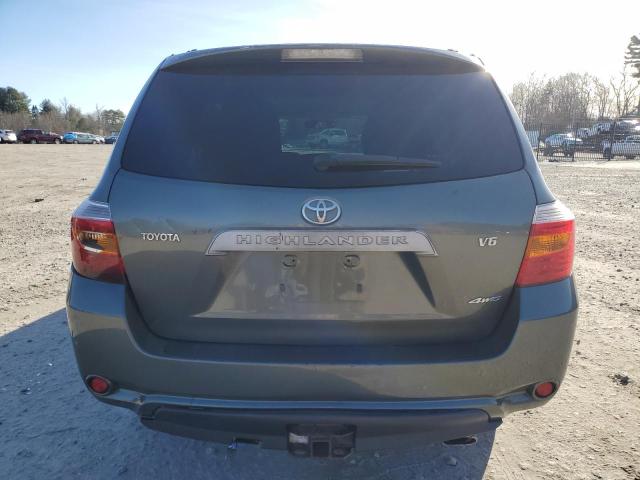 JTEES41A182071329 - 2008 TOYOTA HIGHLANDER GREEN photo 6