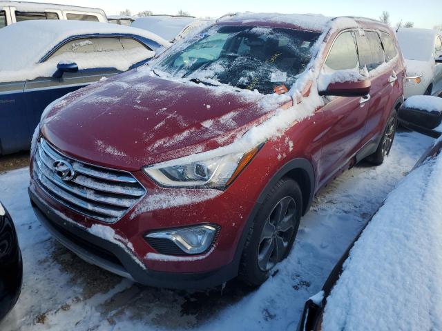 KM8SM4HF8GU143371 - 2016 HYUNDAI SANTA FE SE RED photo 1