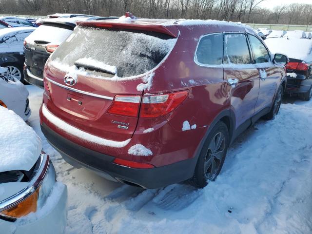 KM8SM4HF8GU143371 - 2016 HYUNDAI SANTA FE SE RED photo 3