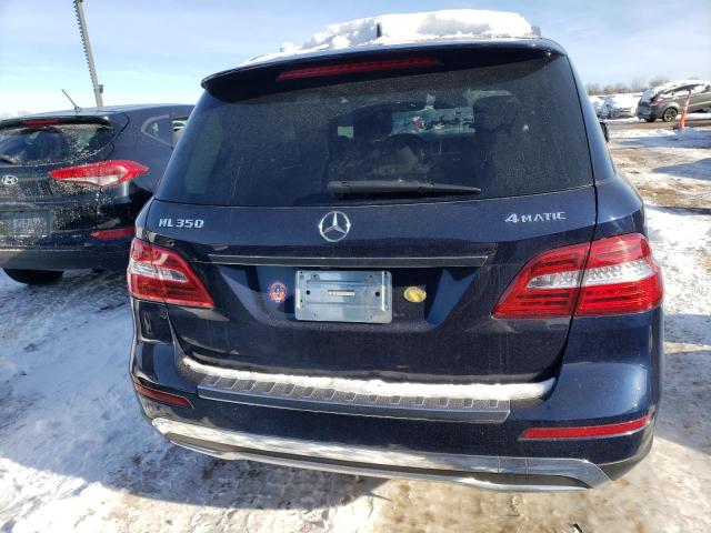 4JGDA5HB8FA561482 - 2015 MERCEDES-BENZ ML 350 4MATIC BLUE photo 6