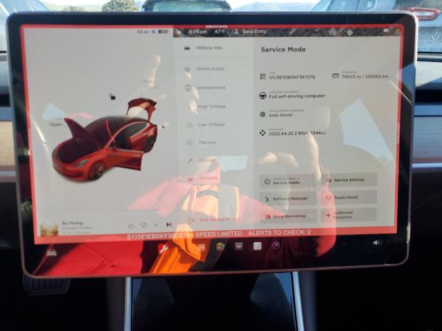 5YJ3E1EB0KF387278 - 2019 TESLA MODEL 3 RED photo 9