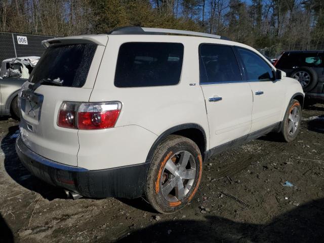 1GKKRRED5CJ341928 - 2012 GMC ACADIA SLT-1 WHITE photo 3