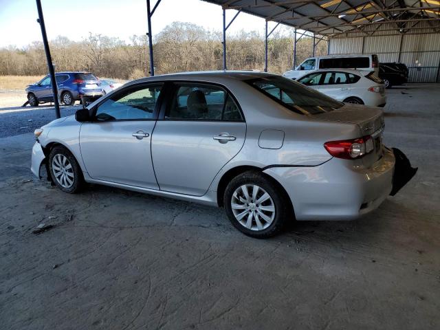 2T1BU4EE2CC870836 - 2012 TOYOTA COROLLA BASE SILVER photo 2