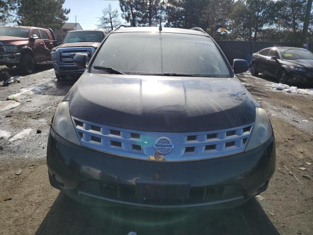 JN8AZ08W84W339325 - 2004 NISSAN MURANO SL BLACK photo 5