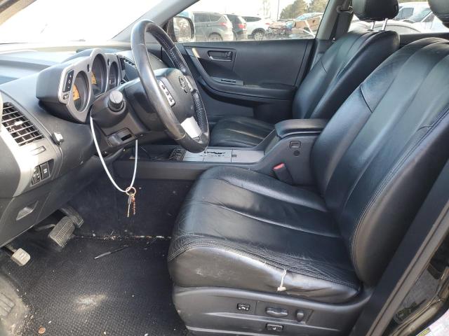 JN8AZ08W84W339325 - 2004 NISSAN MURANO SL BLACK photo 7