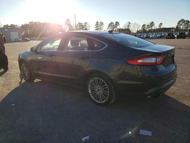 3FA6P0H91FR166924 - 2015 FORD FUSION SE GREEN photo 2