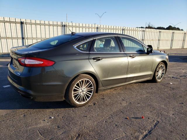 3FA6P0H91FR166924 - 2015 FORD FUSION SE GREEN photo 3