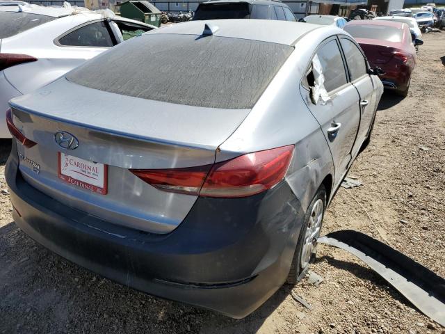 5NPD74LF0HH130718 - 2017 HYUNDAI ELANTRA SE SILVER photo 4