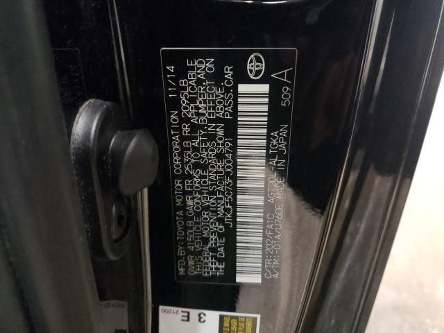 JTKJF5C73FJ004791 - 2015 TOYOTA SCION TC შავი ფოტო 13