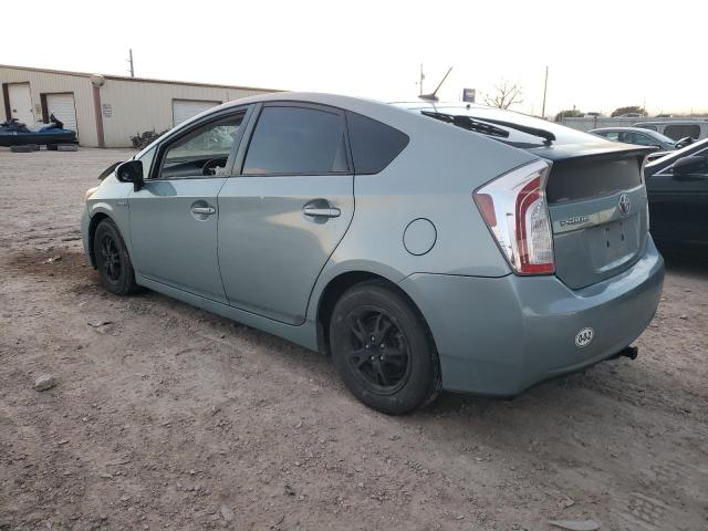 JTDKN3DU7C1596361 - 2012 TOYOTA PRIUS TURQUOISE photo 2