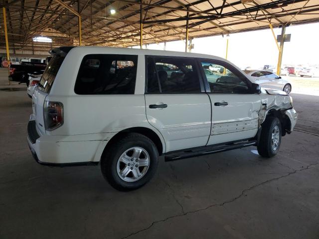 5FNYF18196B001338 - 2006 HONDA PILOT LX WHITE photo 3