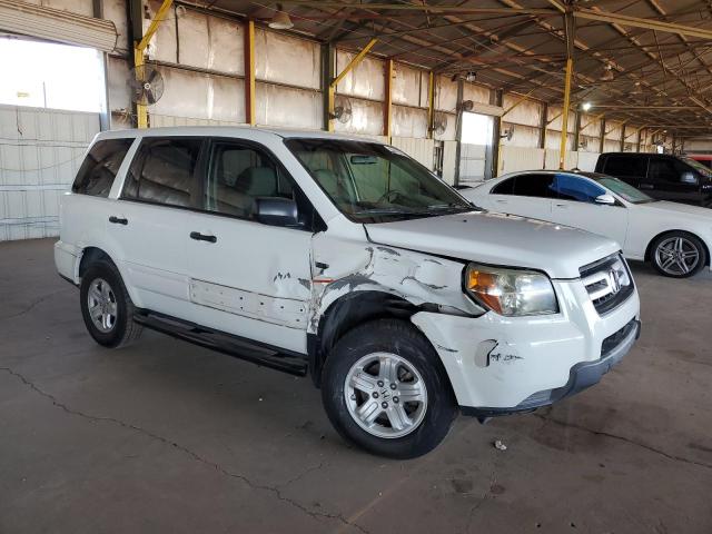 5FNYF18196B001338 - 2006 HONDA PILOT LX WHITE photo 4