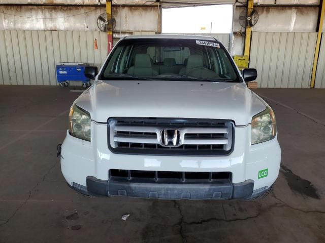 5FNYF18196B001338 - 2006 HONDA PILOT LX WHITE photo 5