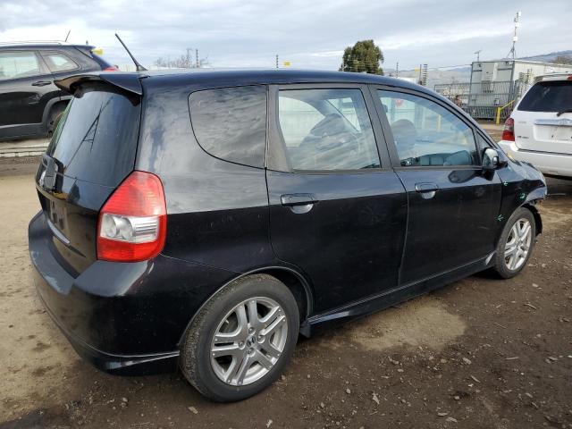 JHMGD38688S047062 - 2008 HONDA FIT SPORT BLACK photo 3