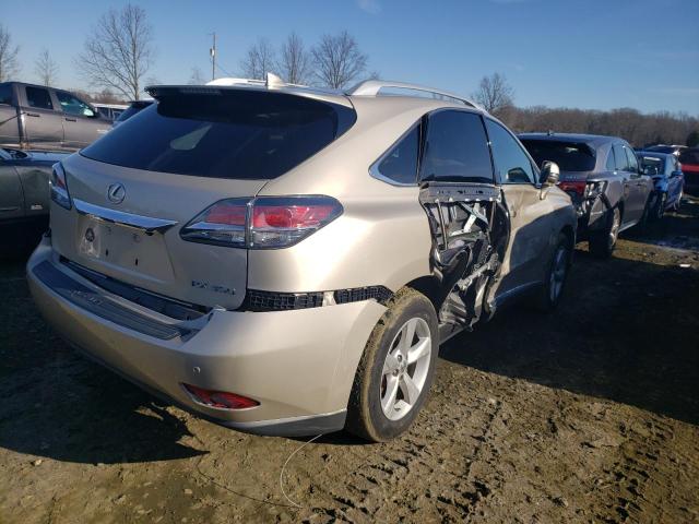 2T2BK1BA9FC275763 - 2015 LEXUS RX 350 BASE BEIGE photo 3