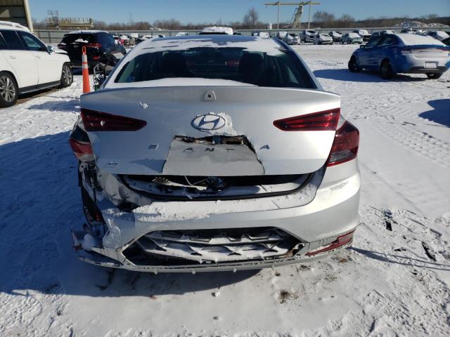 5NPD74LF3KH479024 - 2019 HYUNDAI ELANTRA SE SILVER photo 6