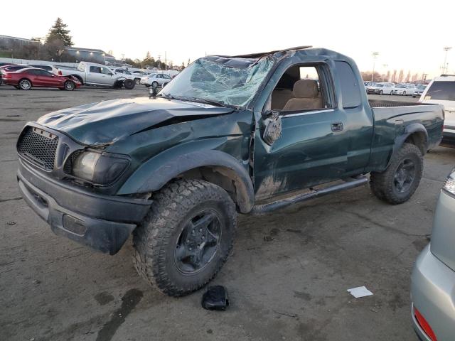 5TEWN72N21Z859766 - 2001 TOYOTA TACOMA XTRACAB GREEN photo 1