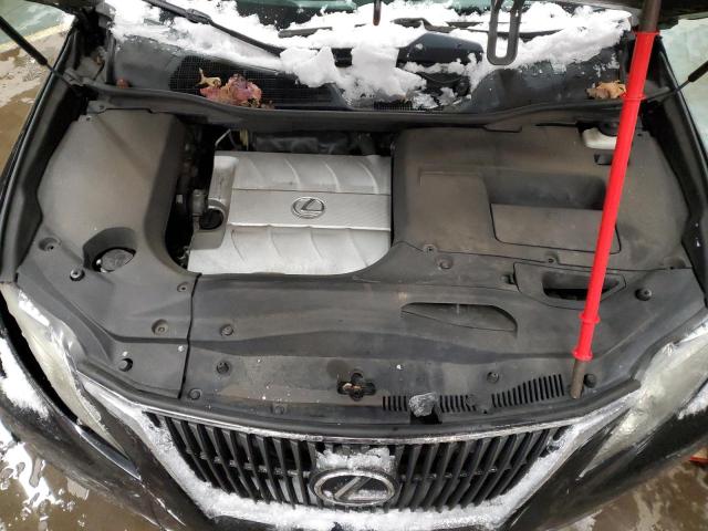 2T2BK1BA4CC121926 - 2012 LEXUS RX 350 BLACK photo 11