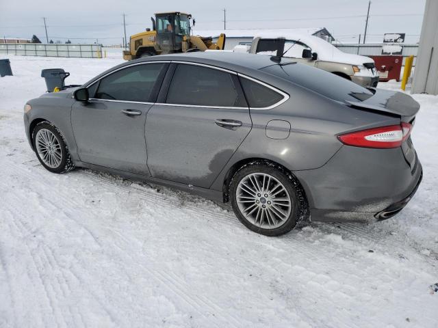 3FA6P0H94ER257250 - 2014 FORD FUSION SE GRAY photo 2