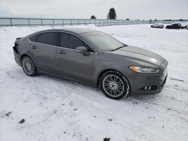 3FA6P0H94ER257250 - 2014 FORD FUSION SE GRAY photo 4