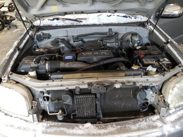 5TBRT34125S458137 - 2005 TOYOTA TUNDRA ACCESS CAB SR5 GRAY photo 11