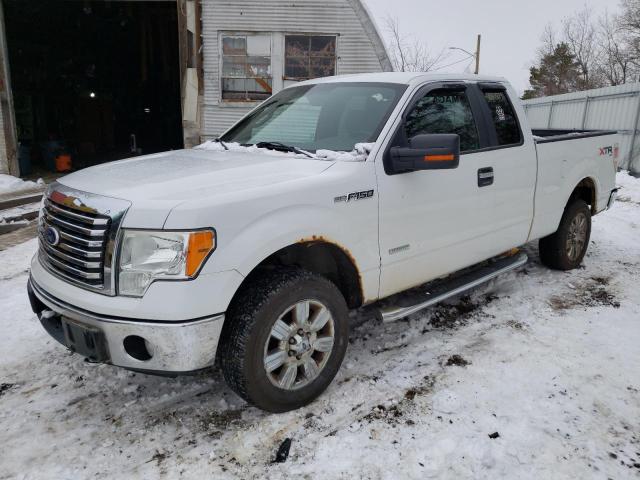 1FTFX1ET4BFA89392 - 2011 FORD F150 SUPER CAB WHITE photo 1