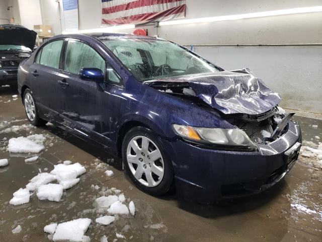 19XFA16589E000137 - 2009 HONDA CIVIC LX BLUE photo 4