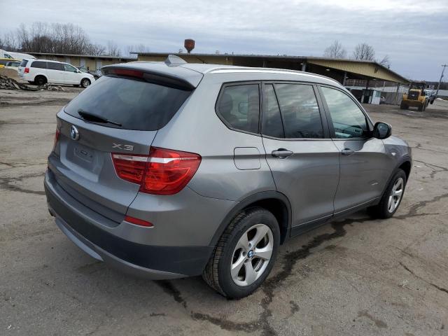 5UXWX5C58BL705252 - 2011 BMW X3 XDRIVE28I GRAY photo 3