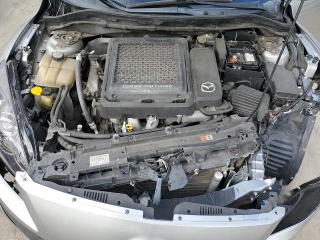 JM1BL1K35B1496861 - 2011 MAZDA SPEED 3 SILVER photo 11