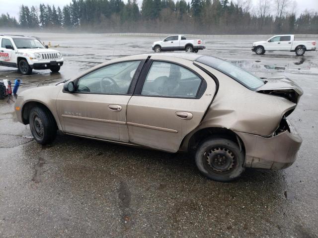 1B3ES46C81D209006 - 2001 DODGE NEON SE TAN photo 2