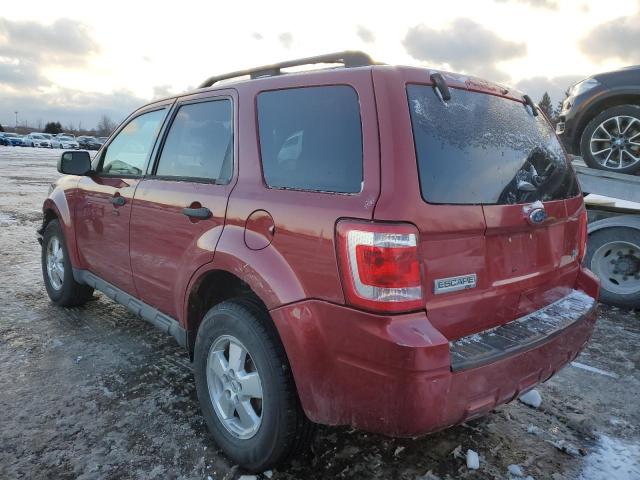 1FMCU0D73CKA68659 - 2012 FORD ESCAPE XLT MAROON photo 2