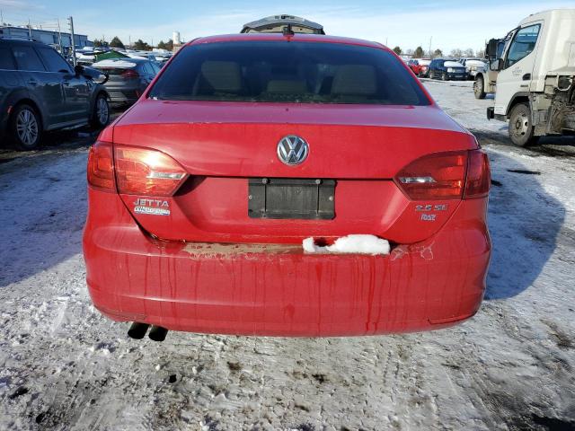 3VWDP7AJ7CM369739 - 2012 VOLKSWAGEN JETTA SE RED photo 6