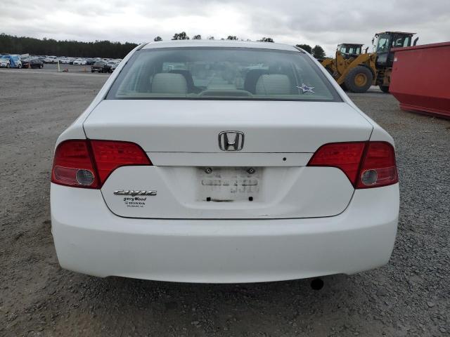 1HGFA16527L018851 - 2007 HONDA CIVIC LX WHITE photo 6